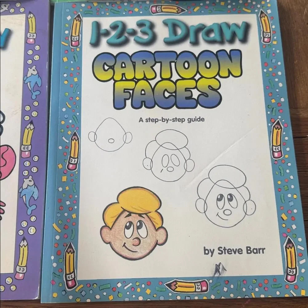 1-2-3 Draw Books set of 5 books